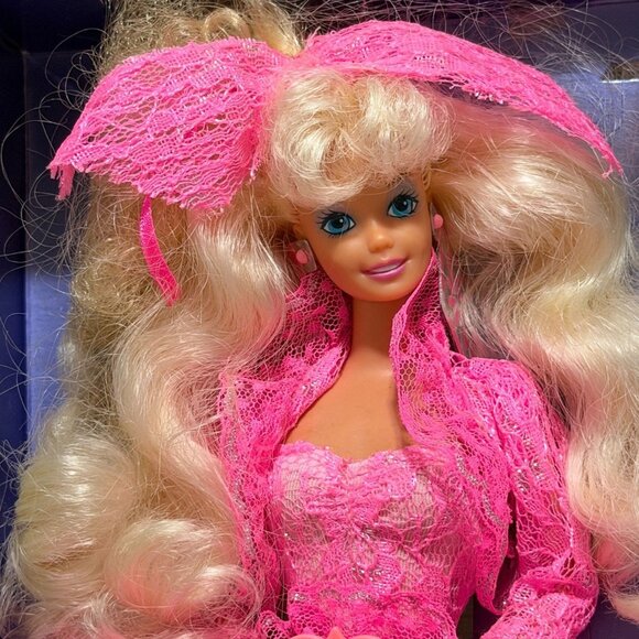 Lights & Lace Barbie Doll 1990 Mattel Original Box - Picture 6 of 8